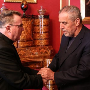 Susret kardinala Bozanića i gradonačelnika Bandića